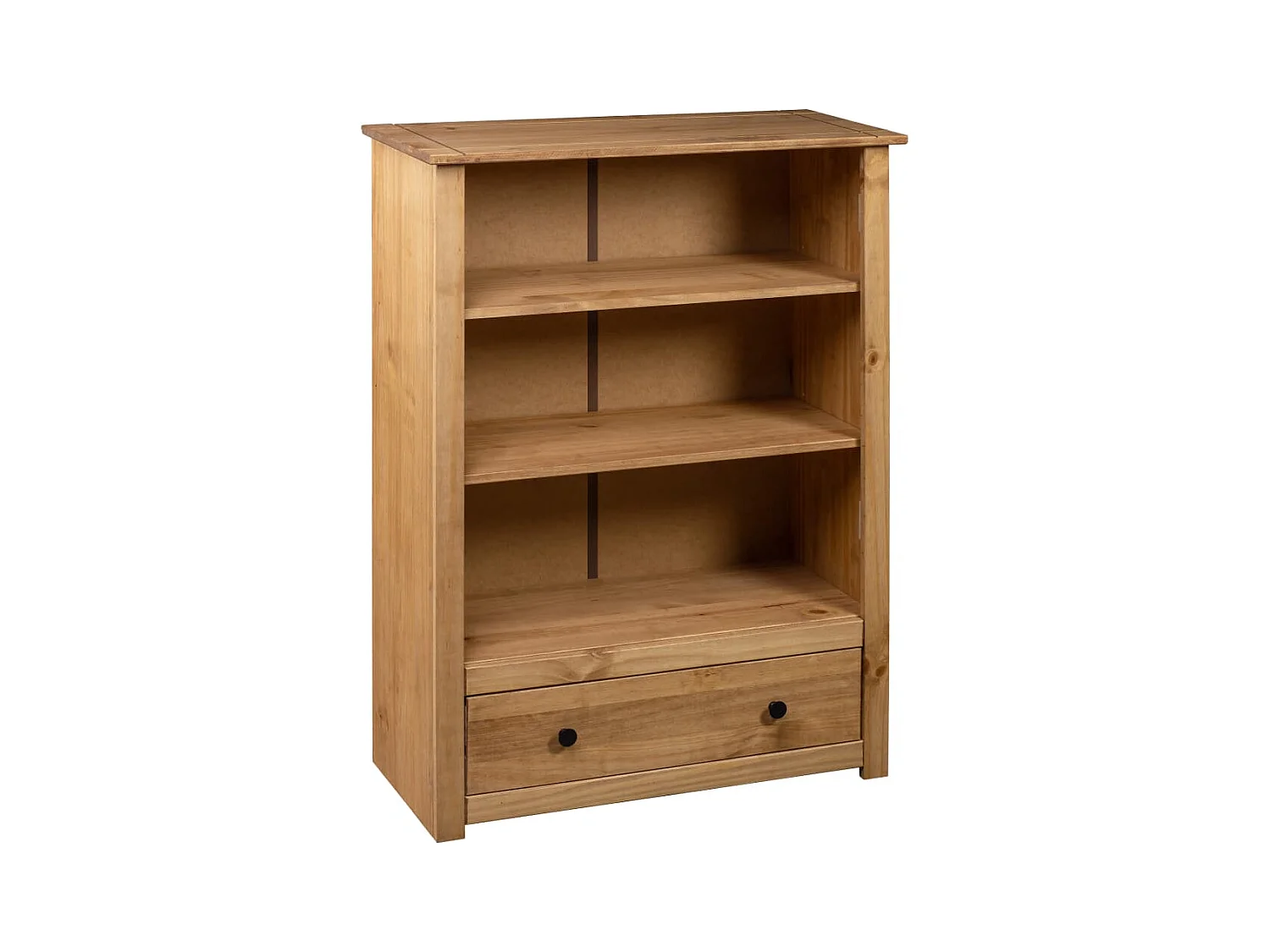 Dina  Bibliothèque 80x35x110 cm Bois de pin massif Assortiment Panama