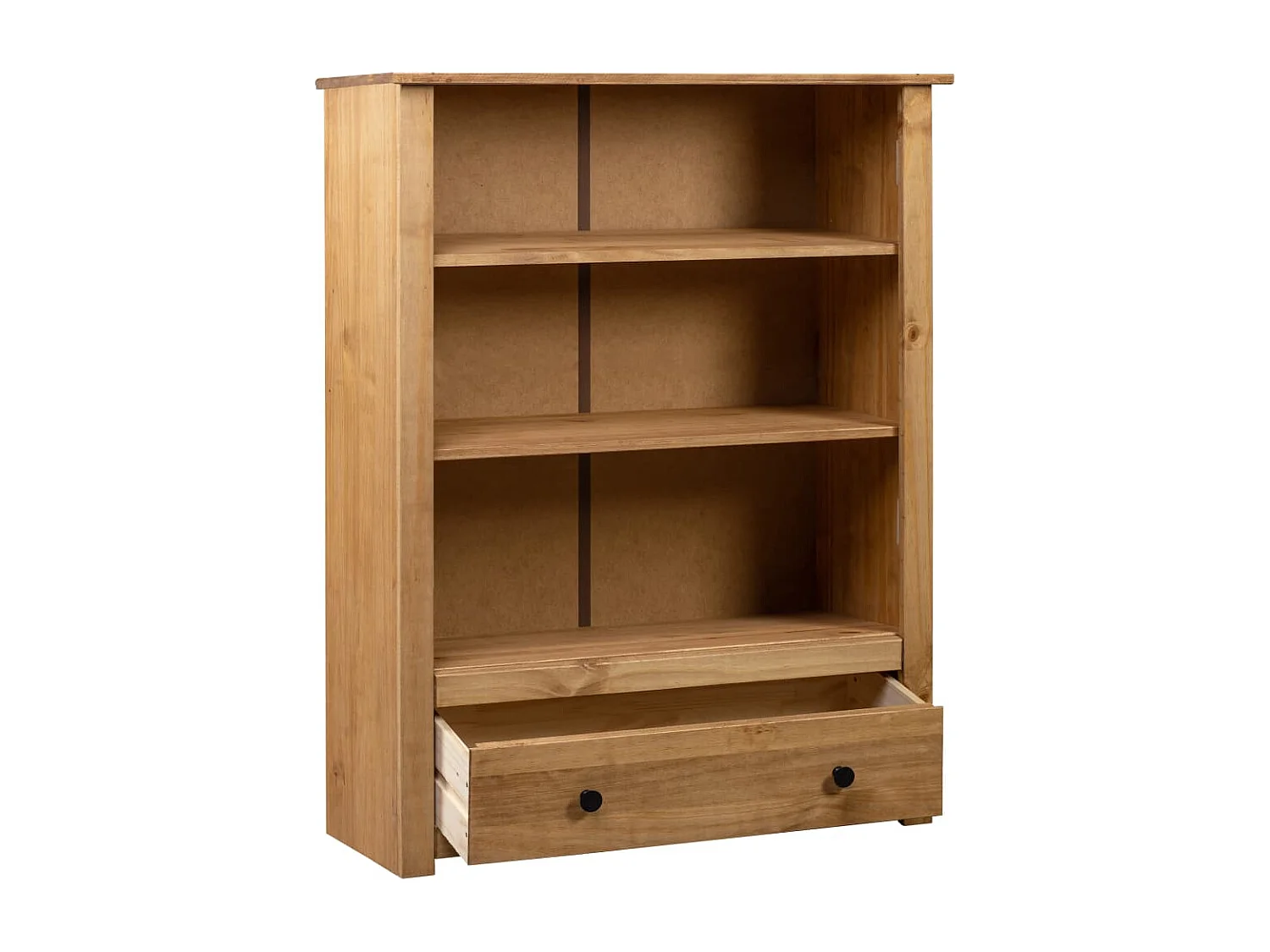 Dina  Bibliothèque 80x35x110 cm Bois de pin massif Assortiment Panama