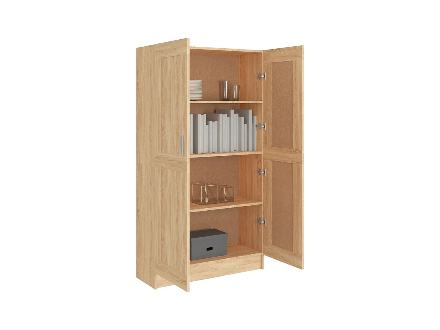 Krimpen aan den IJssel  Bibliothèque Chêne sonoma 82,5x30,5x150 cm Bois d’ingénierie