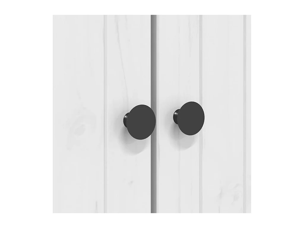 Claddaghduff  Bibliothèque BODO blanc 82x40x173 cm bois de pin massif