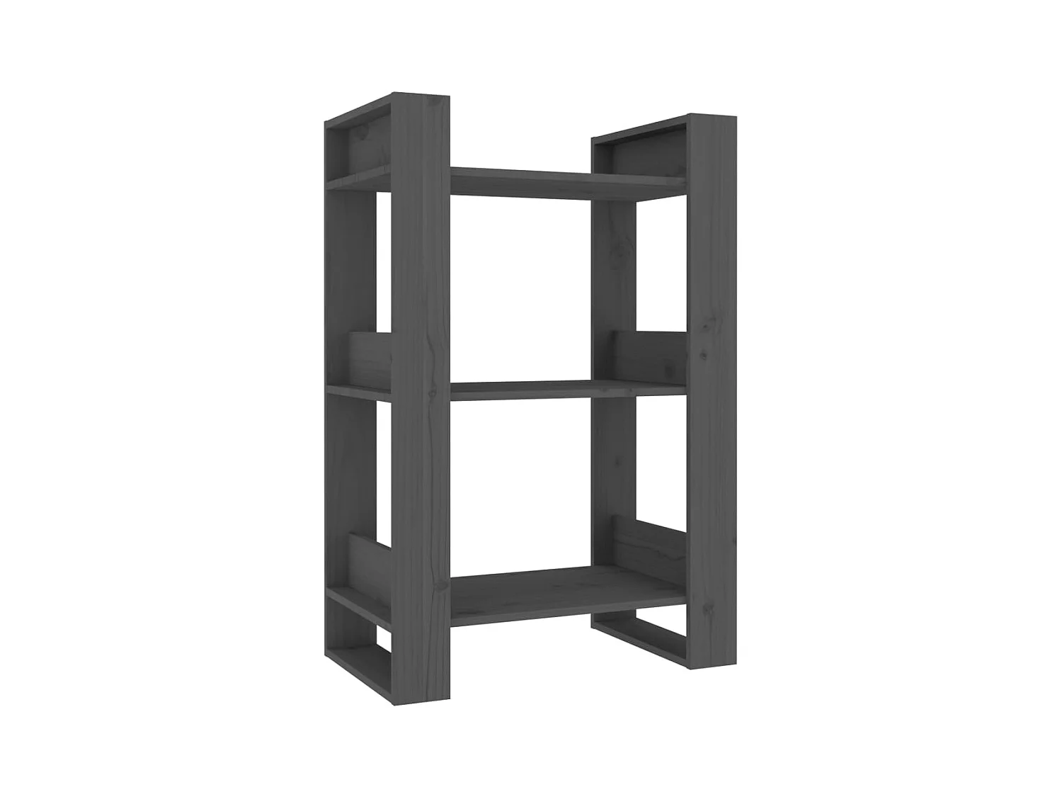 La Roche-sur-Yon  Bibliothèque/Séparateur de pièce Gris 60x35x91 cm Pin massif