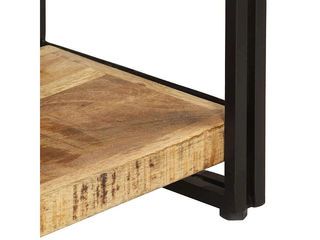 Yoan  Bibliothèque à 3 niveaux 140x30x80 cm Bois de manguier massif