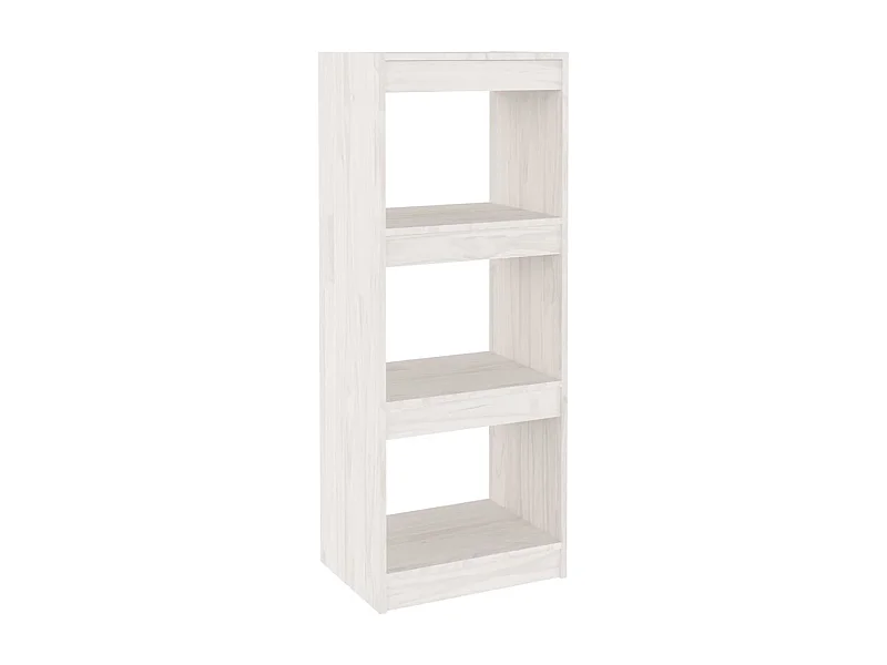Centerville  Bibliothèque/Séparateur de pièce Blanc 40x30x103,5cm Pin massif