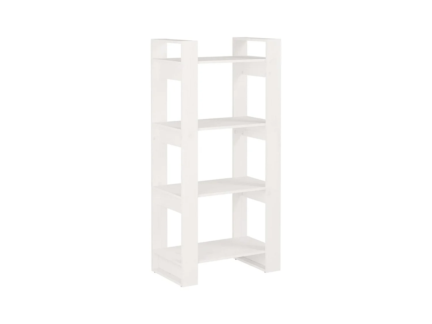 Modrin  Bibliothèque/Séparateur de pièce Blanc 60x35x125 cm Bois massif