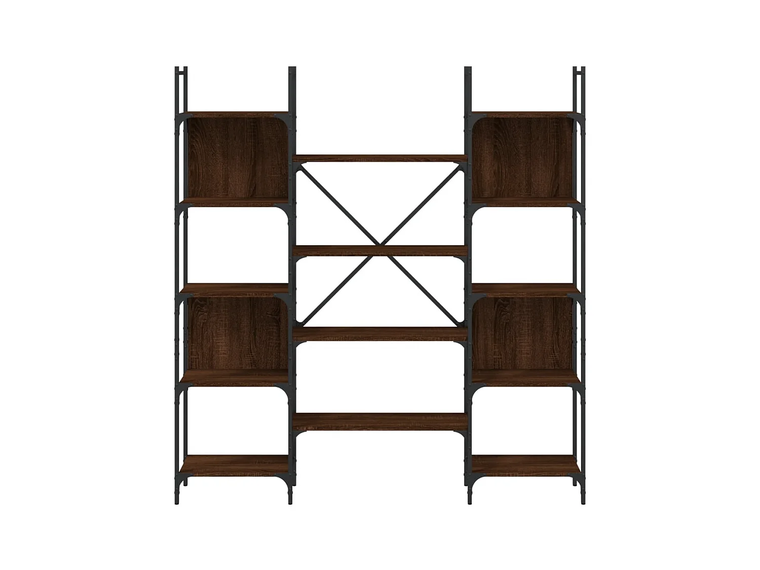 Kiki  Bibliothèque chêne marron 155,5x24x166,5 cm bois d'ingénierie