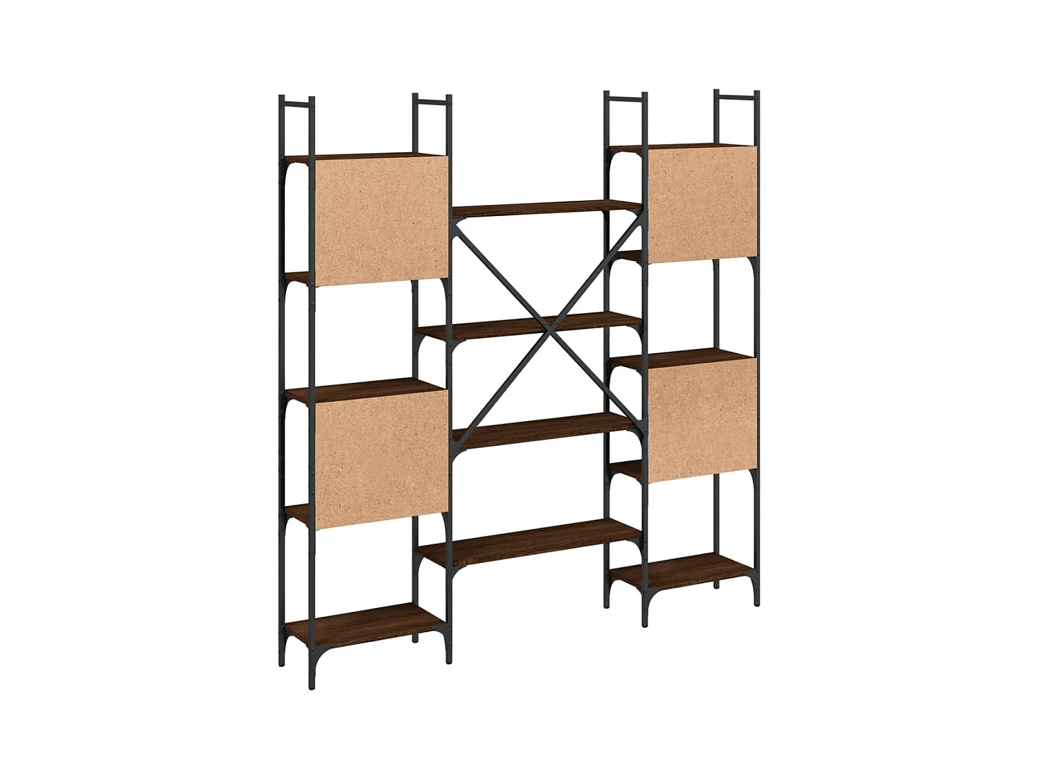 Kiki  Bibliothèque chêne marron 155,5x24x166,5 cm bois d'ingénierie