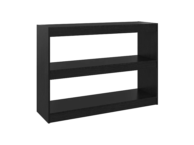 Centerville  Bibliothèque/Séparateur de pièce Noir 100x30x71,5 cm Pin massif