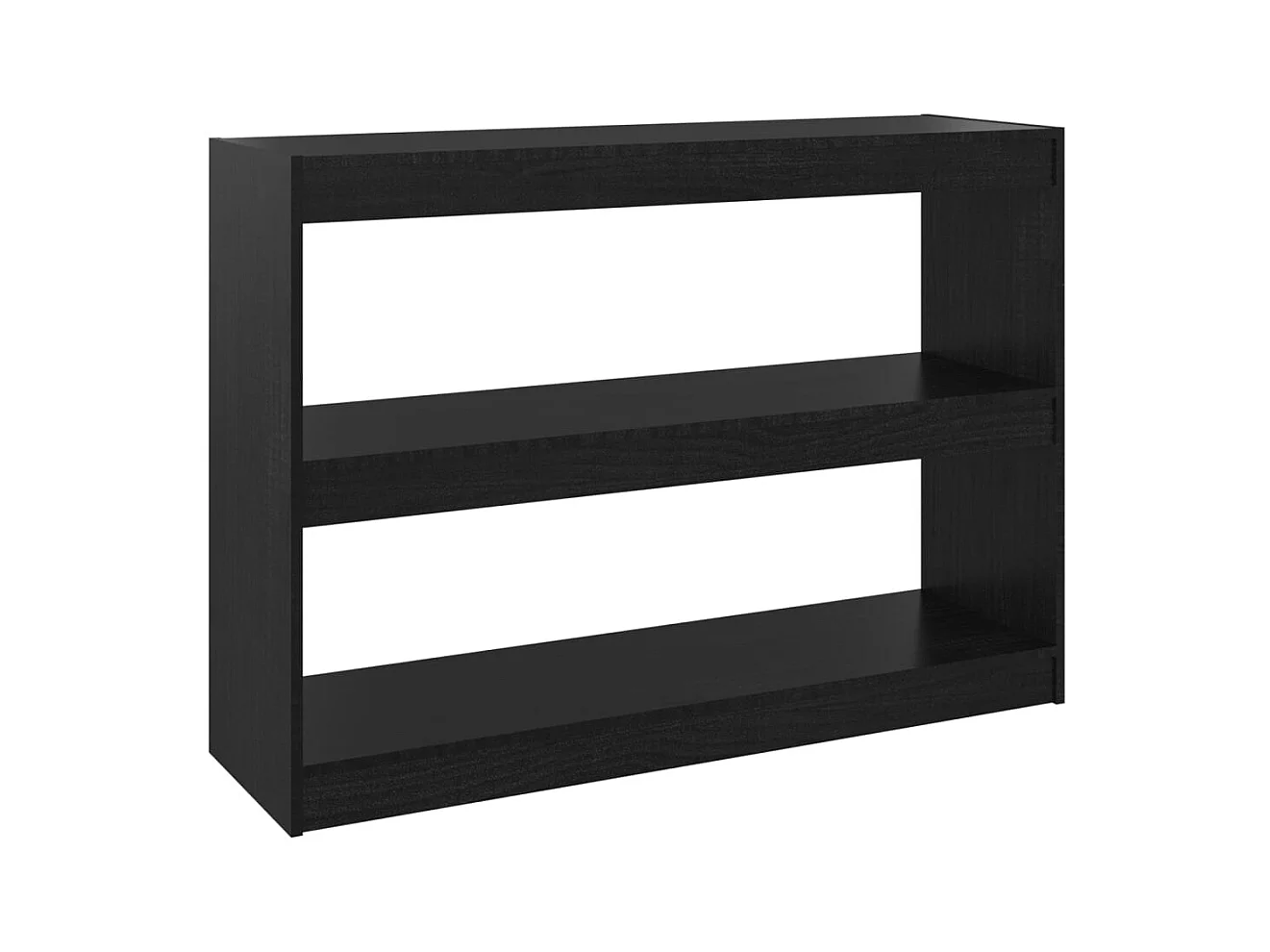 Centerville  Bibliothèque/Séparateur de pièce Noir 100x30x71,5 cm Pin massif