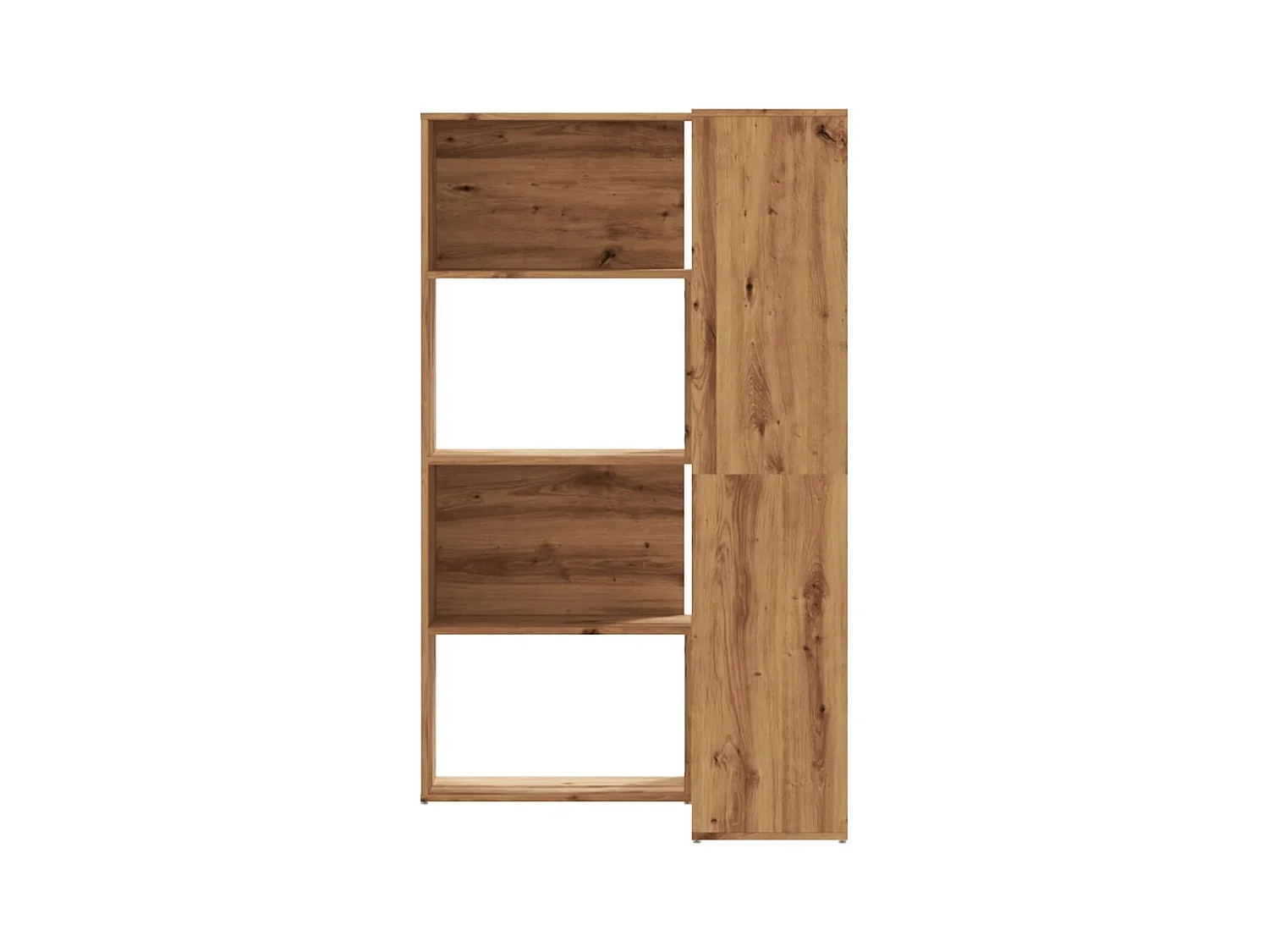 Damir  Bibliothèque d'angle 4 niveaux chêne artisanal bois ingénierie