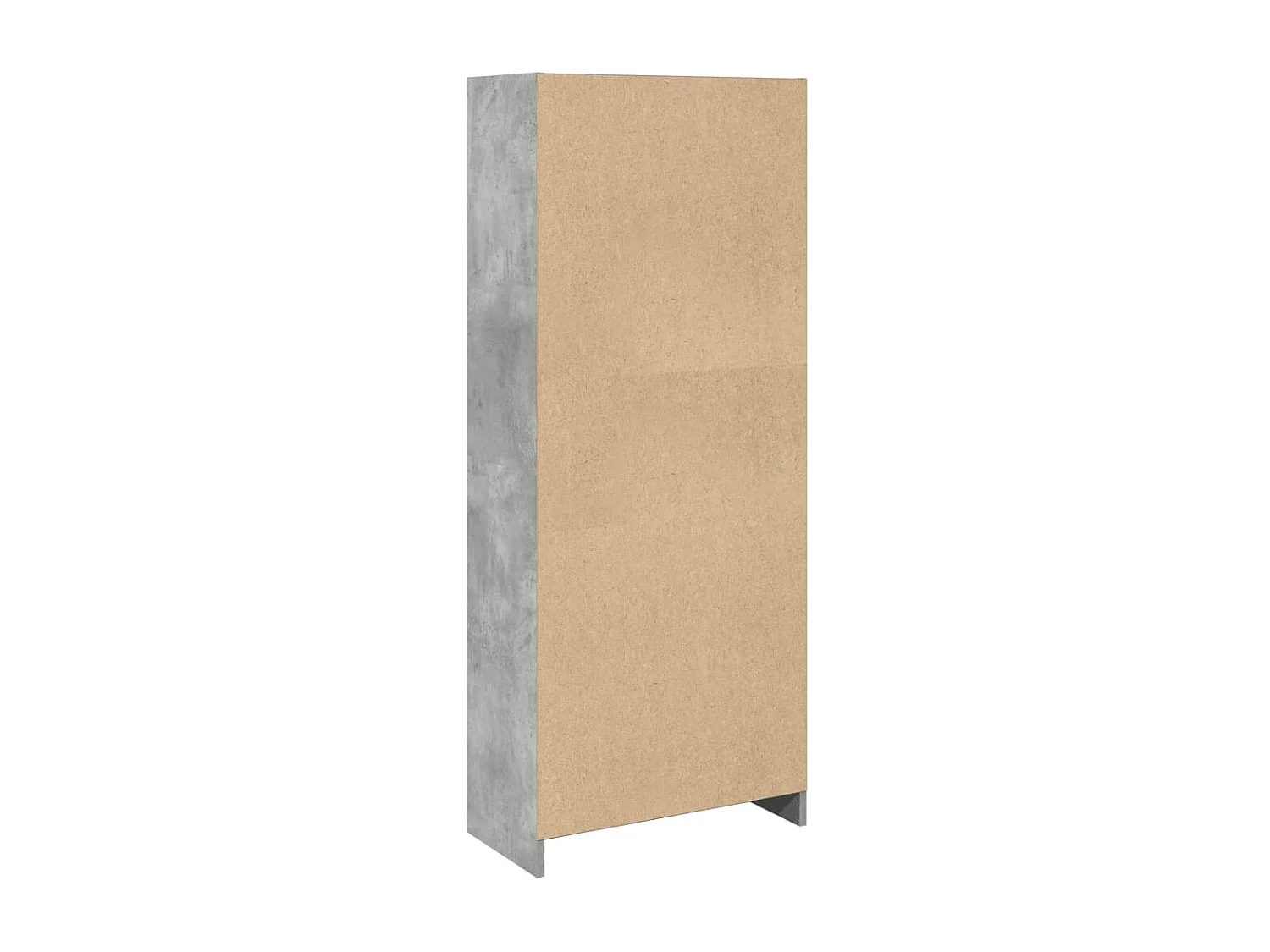 York  Bibliothèque gris béton 57x28,5x141 cm bois d'ingénierie