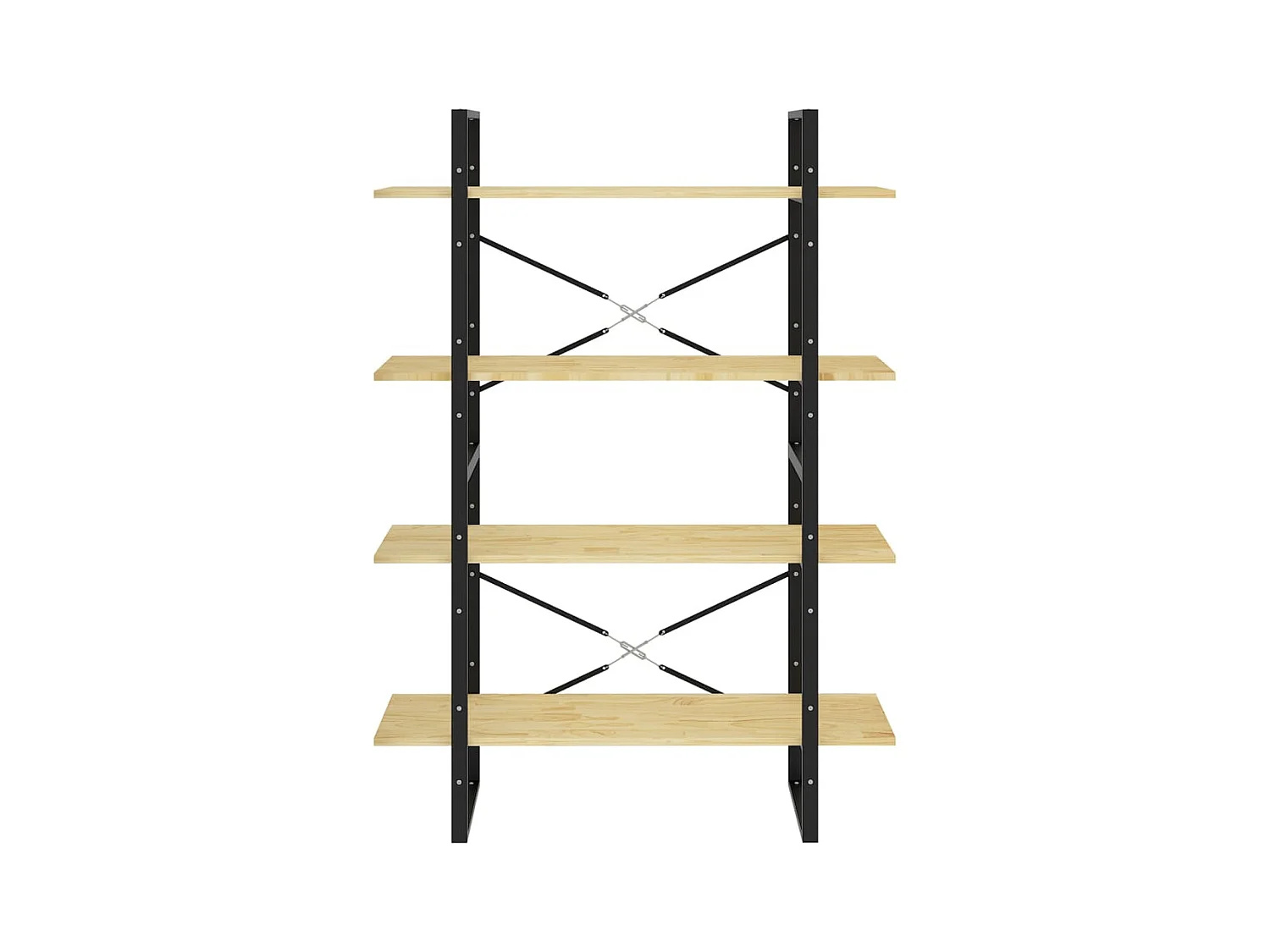 Gitana  Bibliothèque à 4 niveaux 100x30x140 cm Bois de pin massif