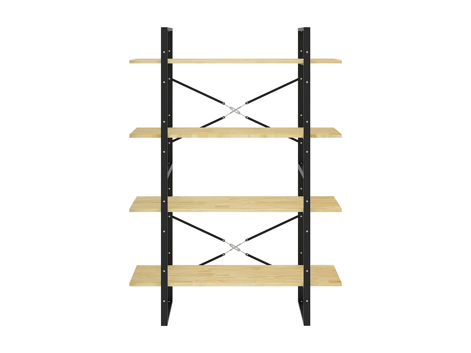 Gitana  Bibliothèque à 4 niveaux 100x30x140 cm Bois de pin massif