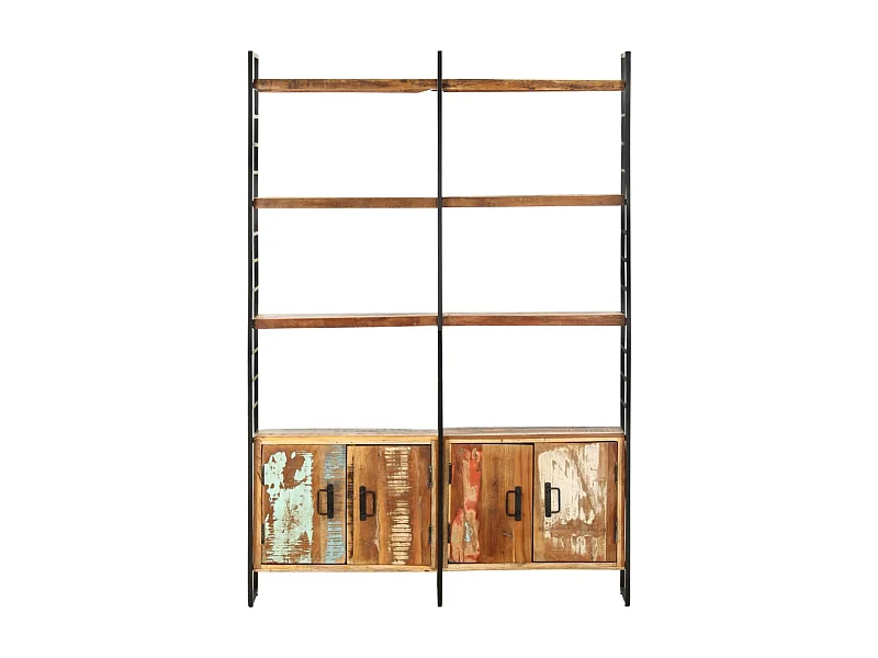 Ardrossan  Bibliothèque 4 niveaux 124x30x180cm Bois solide de récupération