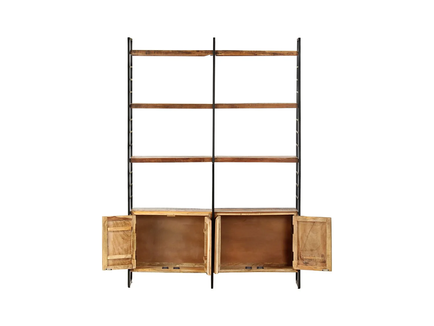 Ardrossan  Bibliothèque 4 niveaux 124x30x180cm Bois solide de récupération