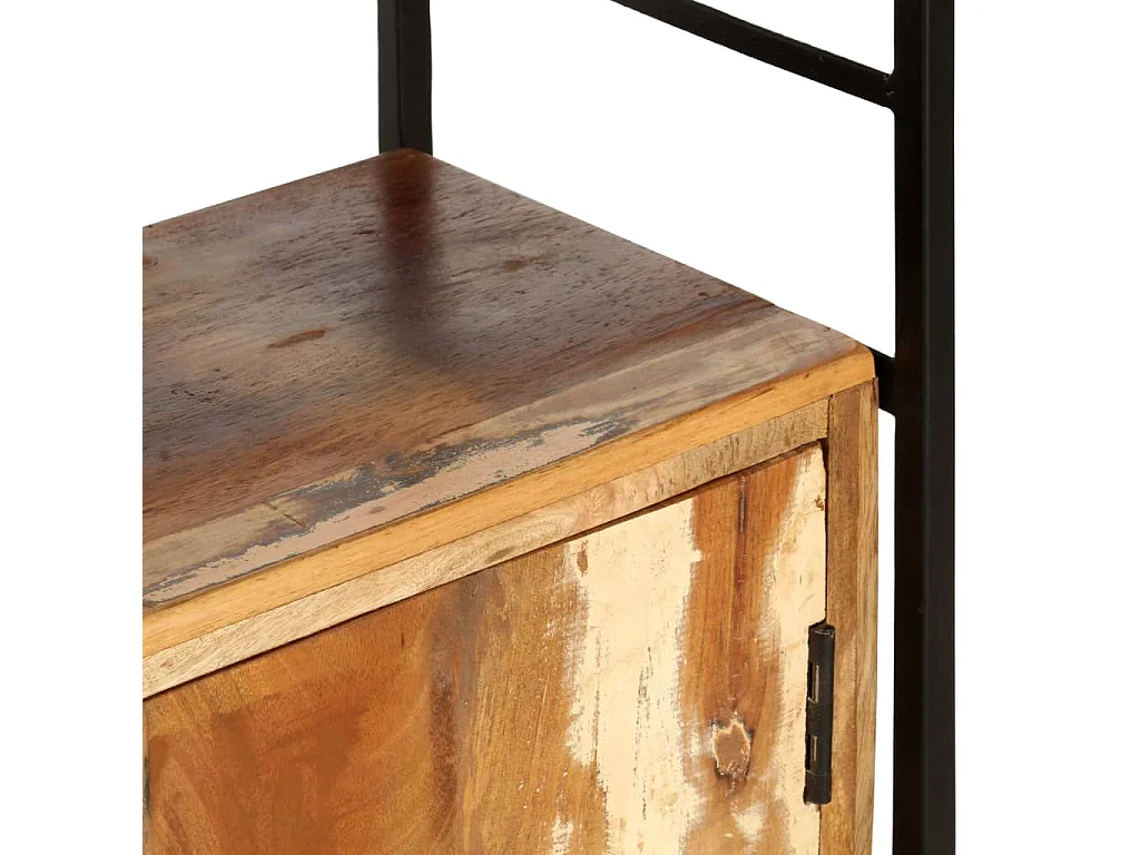 Ardrossan  Bibliothèque 4 niveaux 124x30x180cm Bois solide de récupération