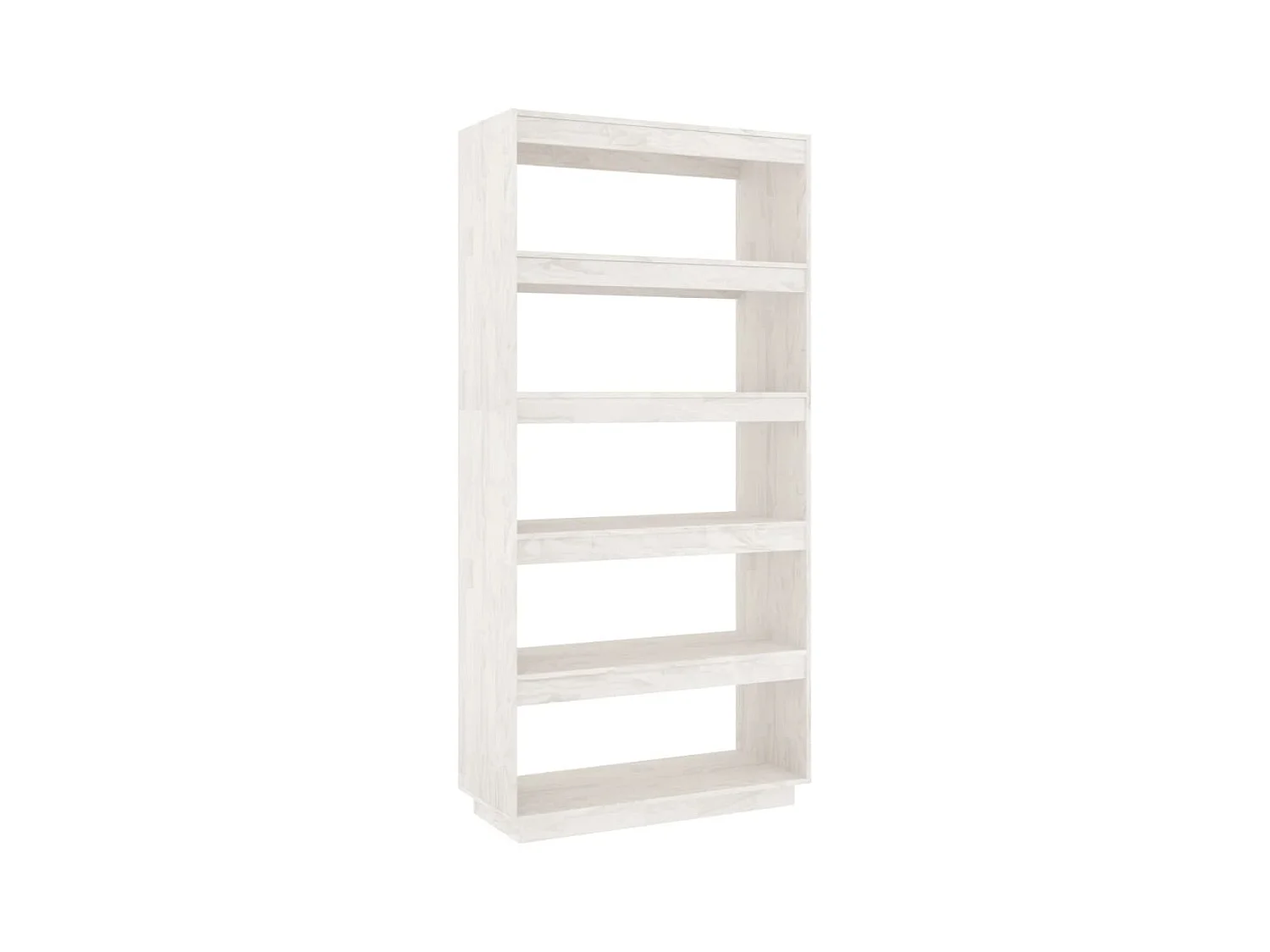 Alisha  Bibliothèque/Séparateur de pièce Blanc 80x35x167 cm Pin massif