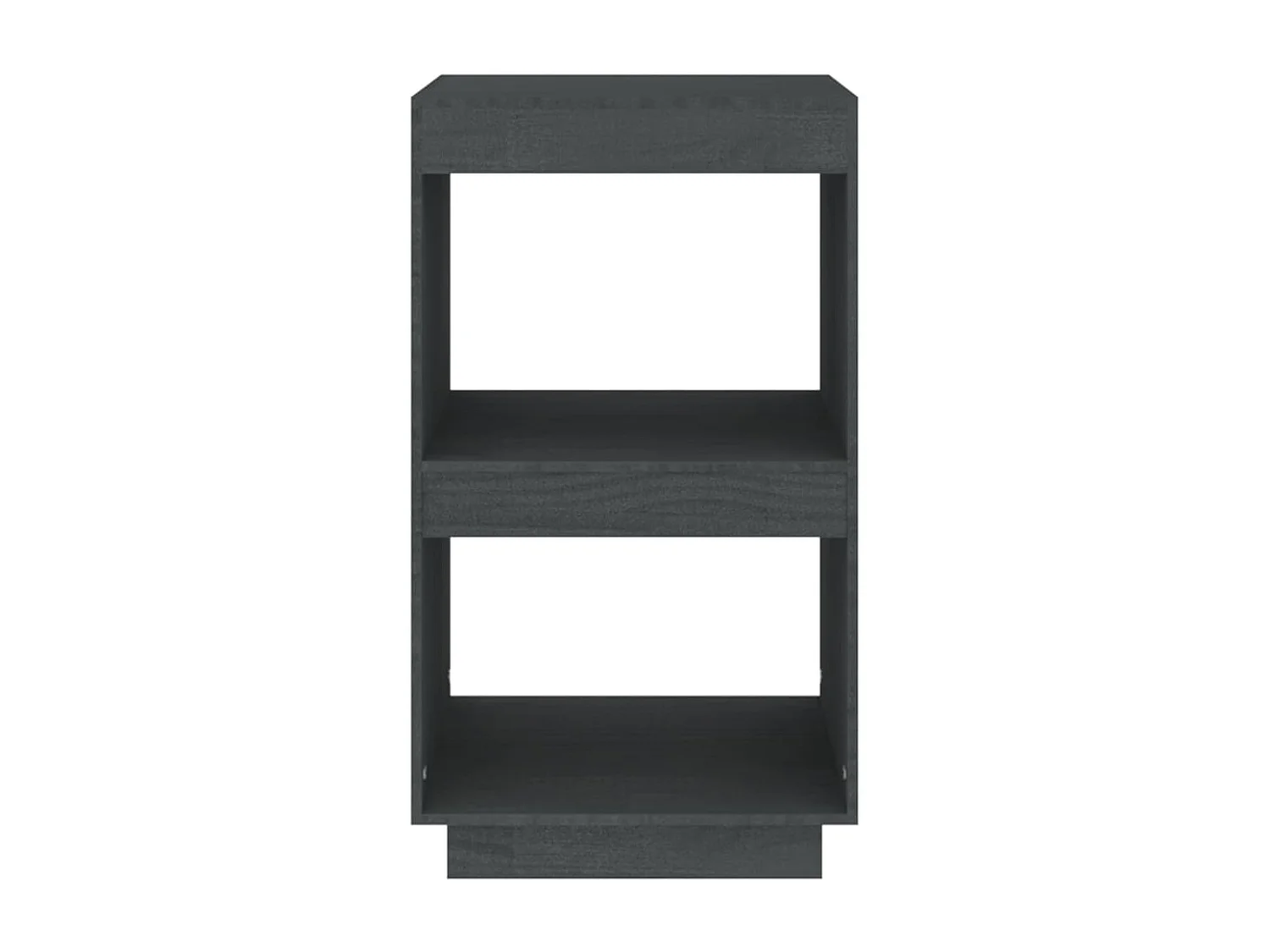 Alisha  Bibliothèque Gris 40x35x71 cm Bois de pin massif