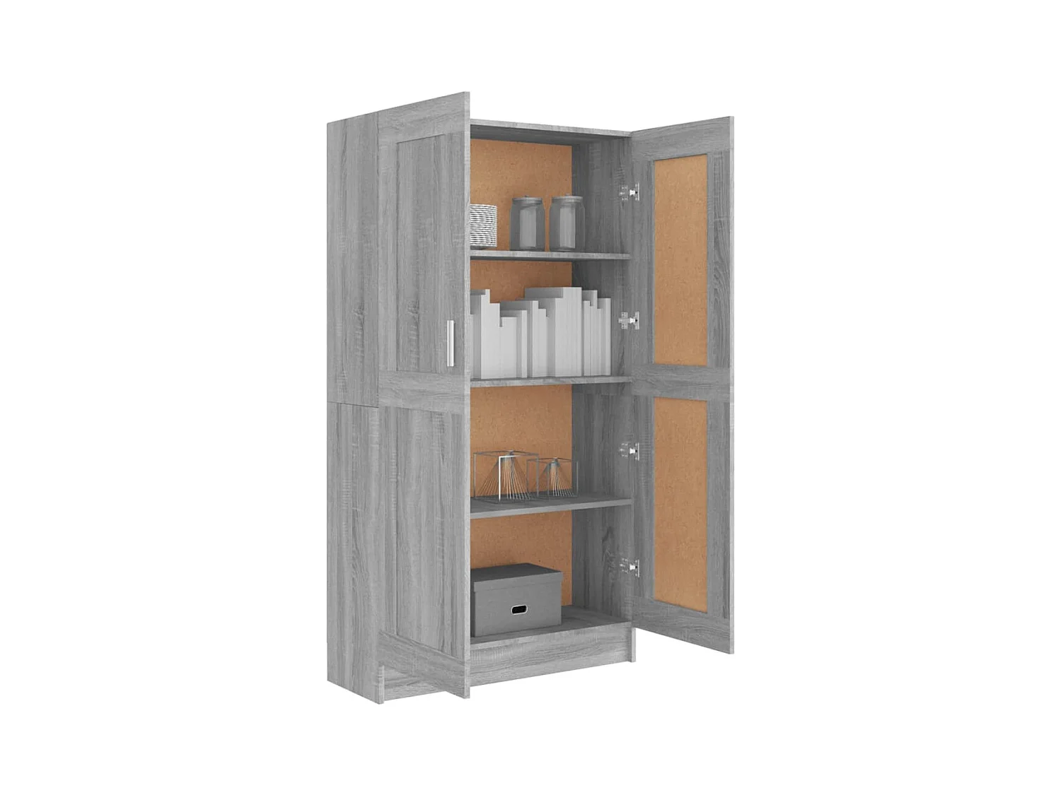 Krimpen aan den IJssel  Bibliothèque Sonoma gris 82,5x30,5x150 cm Bois d'ingénierie