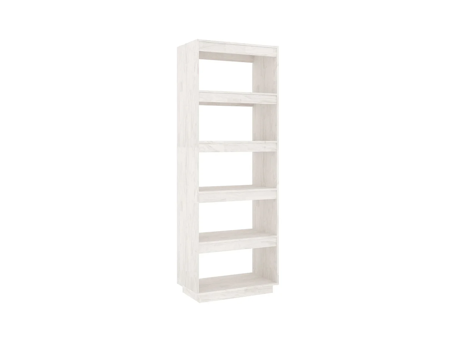 Alisha  Bibliothèque/Séparateur de pièce Blanc 60x35x167 cm Pin massif
