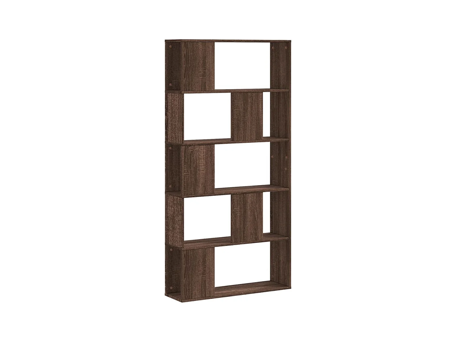 Fairmont  Librería de 5 niveles madera marrón roble 80,5x23,5x162,5 cm