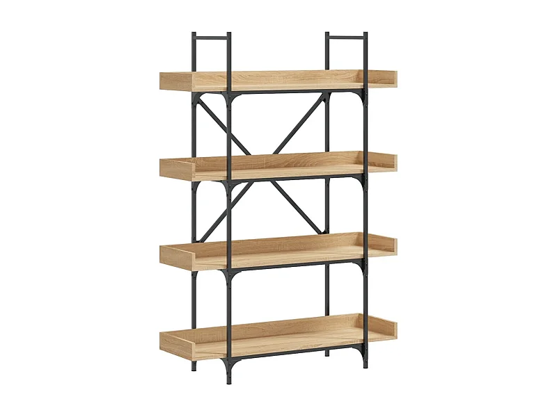 Vero Beach  Bibliothèque à 4 niveaux chêne sonoma 100x33x145,5 cm