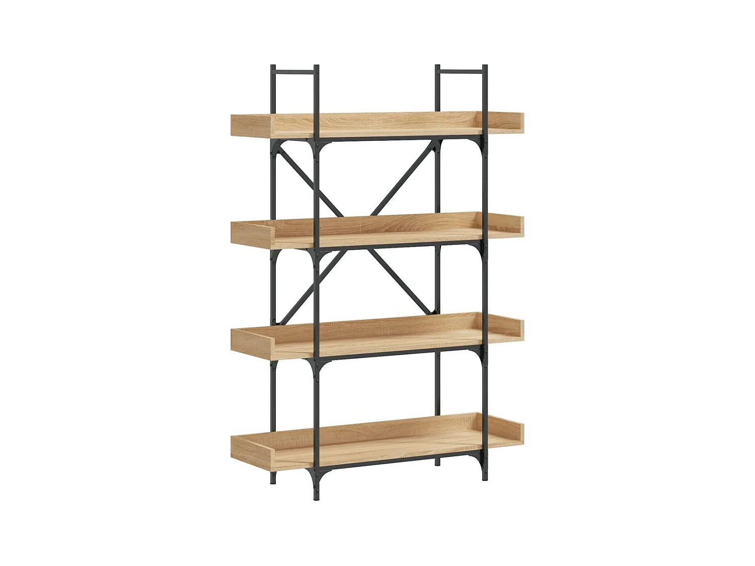 Vero Beach  Bibliothèque à 4 niveaux chêne sonoma 100x33x145,5 cm