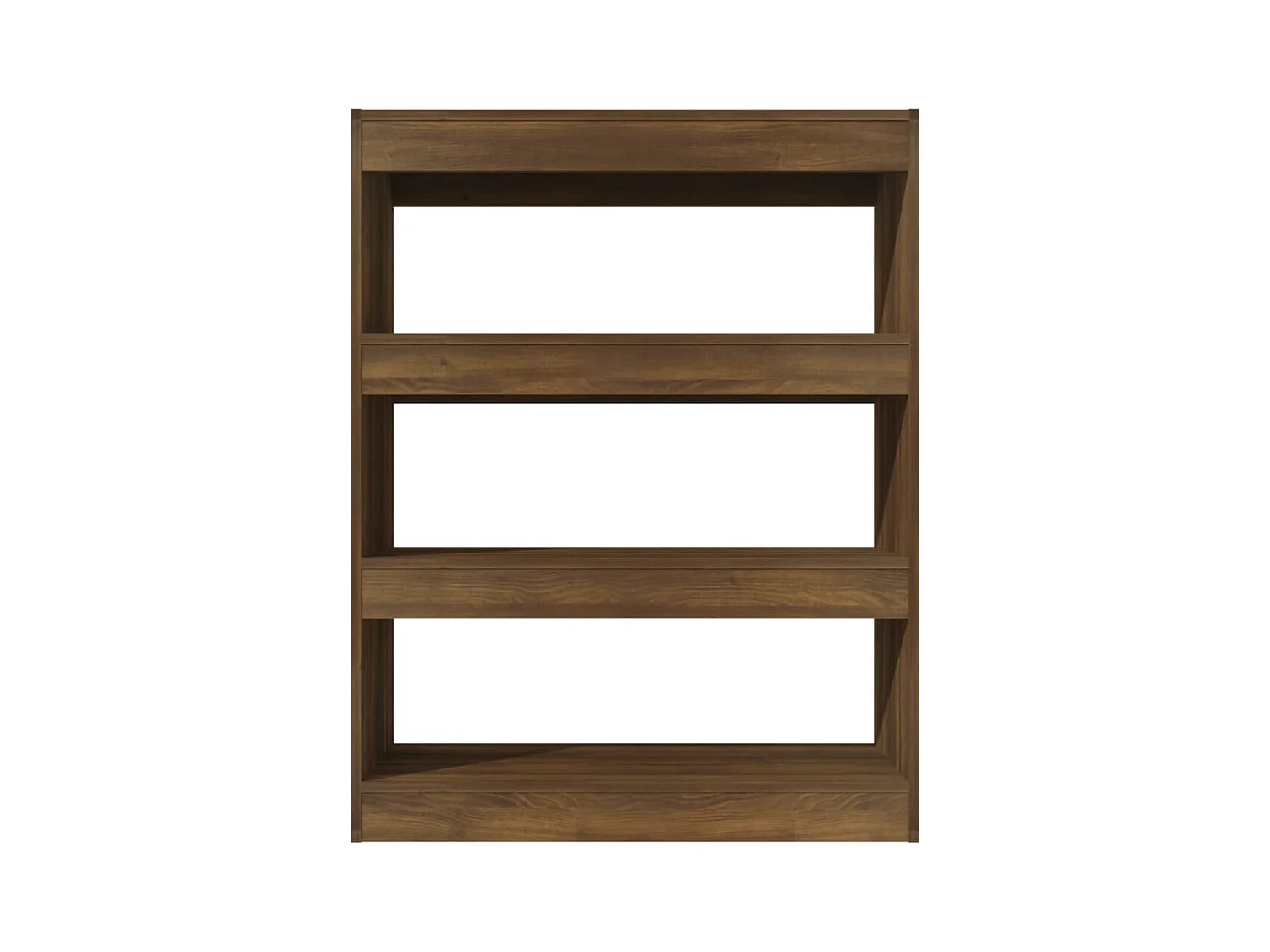 Qerlin  Bibliothèque/Séparateur de pièce chêne marron bois d'ingénierie