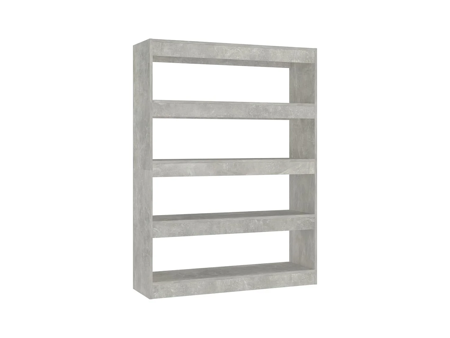 Gyrella  Bibliothèque/Séparateur de pièce Gris béton 100x30x135 cm