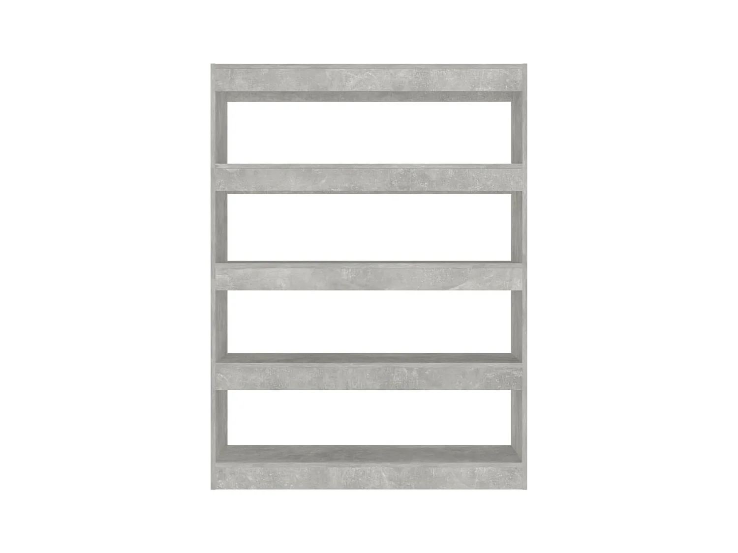 Gyrella  Bibliothèque/Séparateur de pièce Gris béton 100x30x135 cm