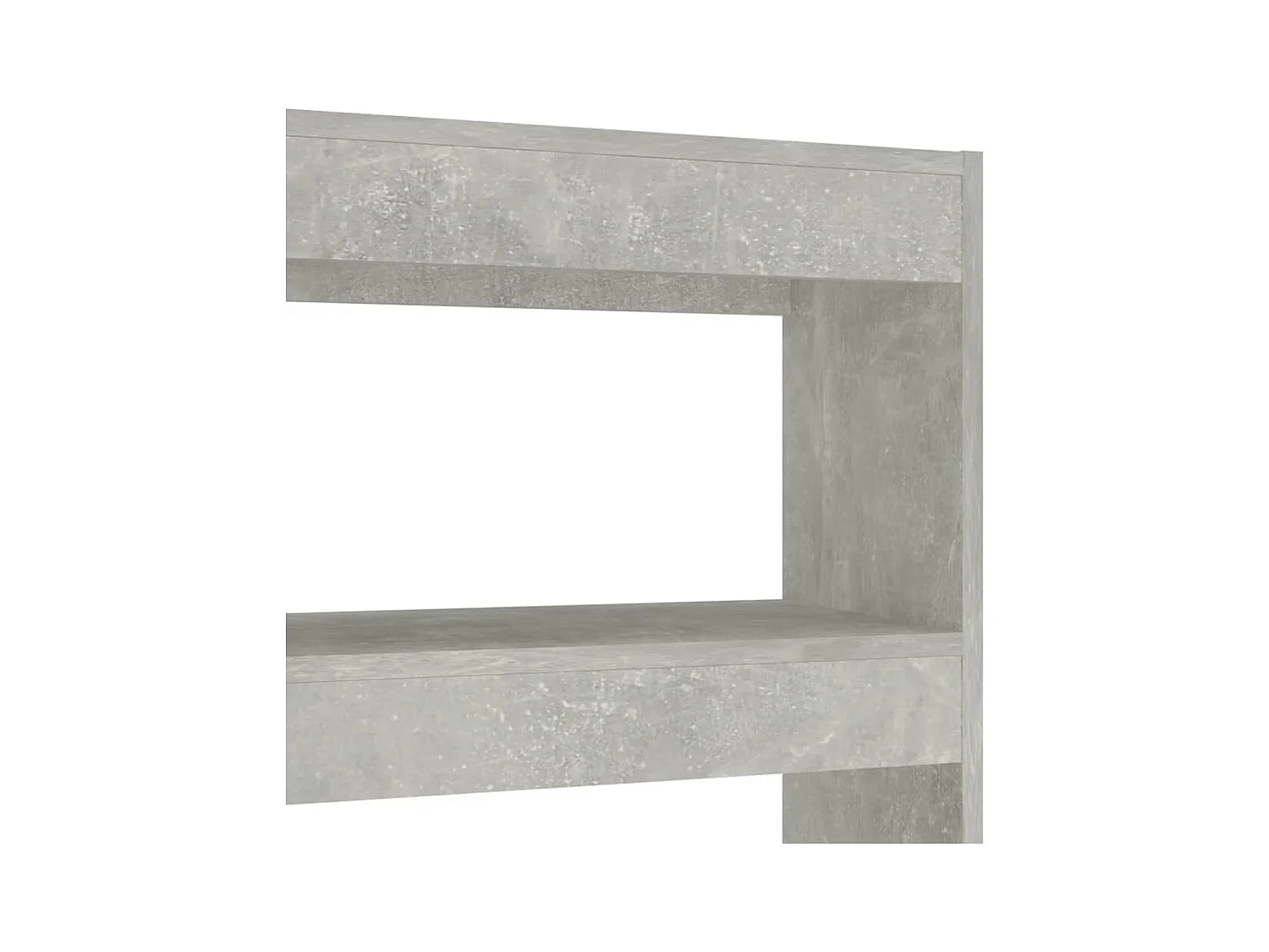 Gyrella  Bibliothèque/Séparateur de pièce Gris béton 100x30x135 cm