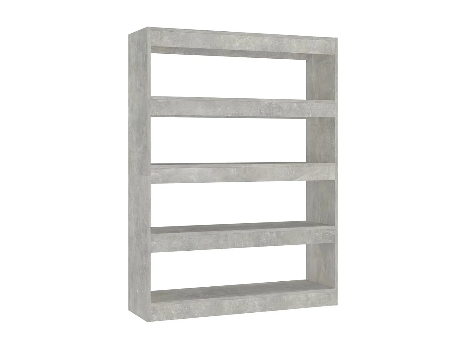 Gyrella  Bibliothèque/Séparateur de pièce Gris béton 100x30x135 cm