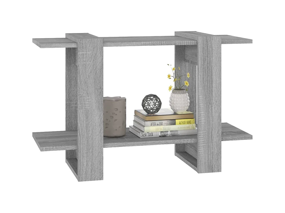 Wylorn  Bibliothèque/Séparateur de pièce Sonoma gris 80x30x51 cm