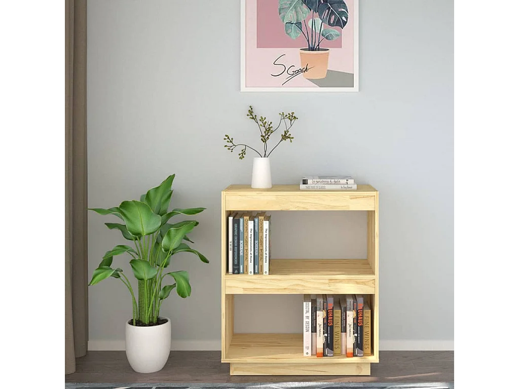 Alisha  Bibliothèque 60x35x71 cm bois de pin massif