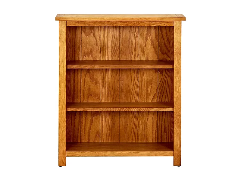 Poyraz  Boekenkast met 3 schappen 70x22,5x82 cm massief eikenhout