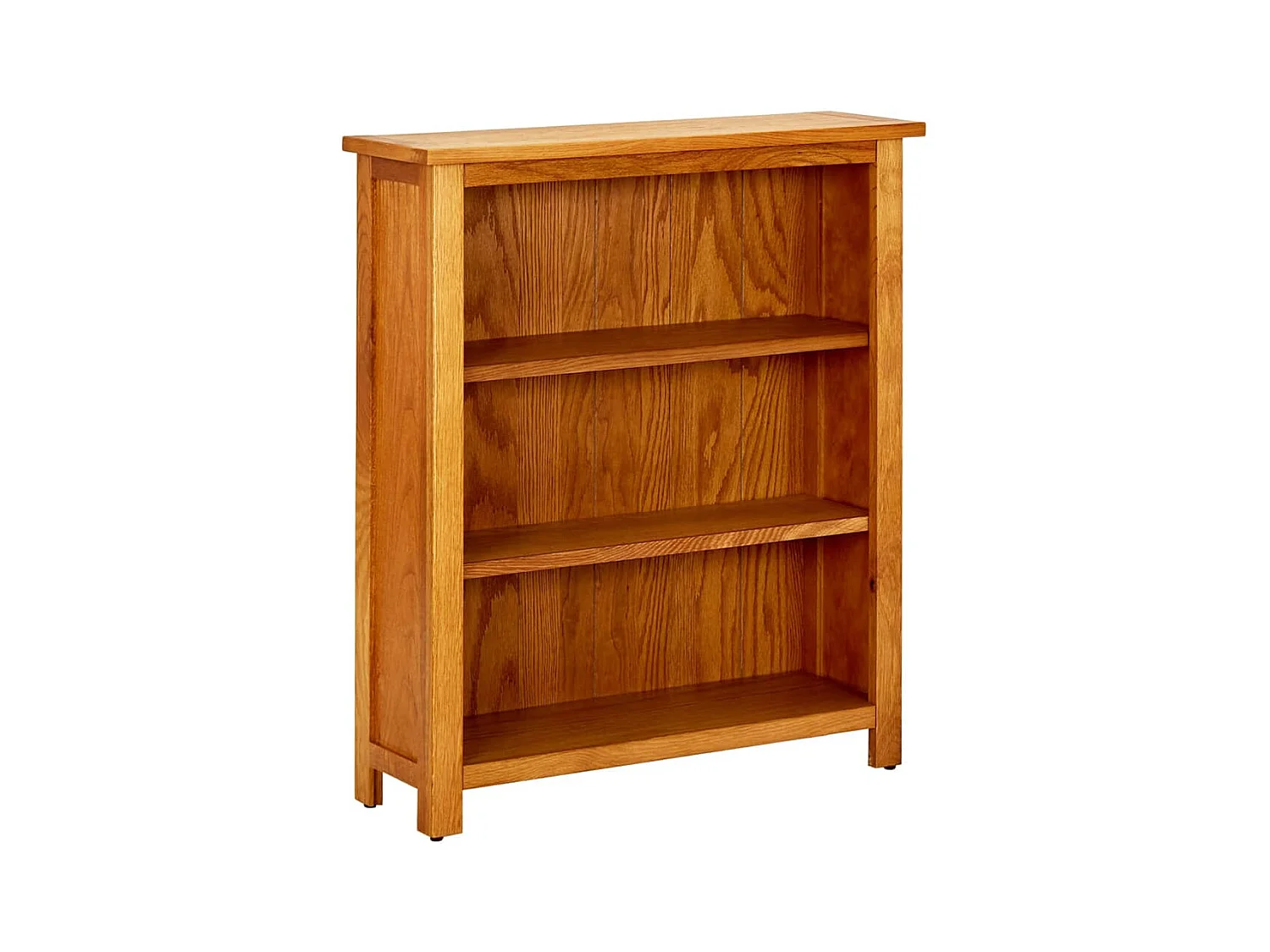 Poyraz  Bibliothèque à 3 étagères 70 x 22,5 x 82cm Bois de chêne massif