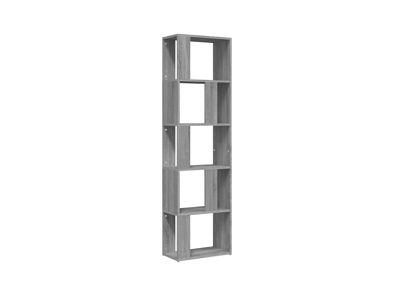 Niels  Bibliothèque Sonoma gris 45x24x160 cm Bois d'ingénierie