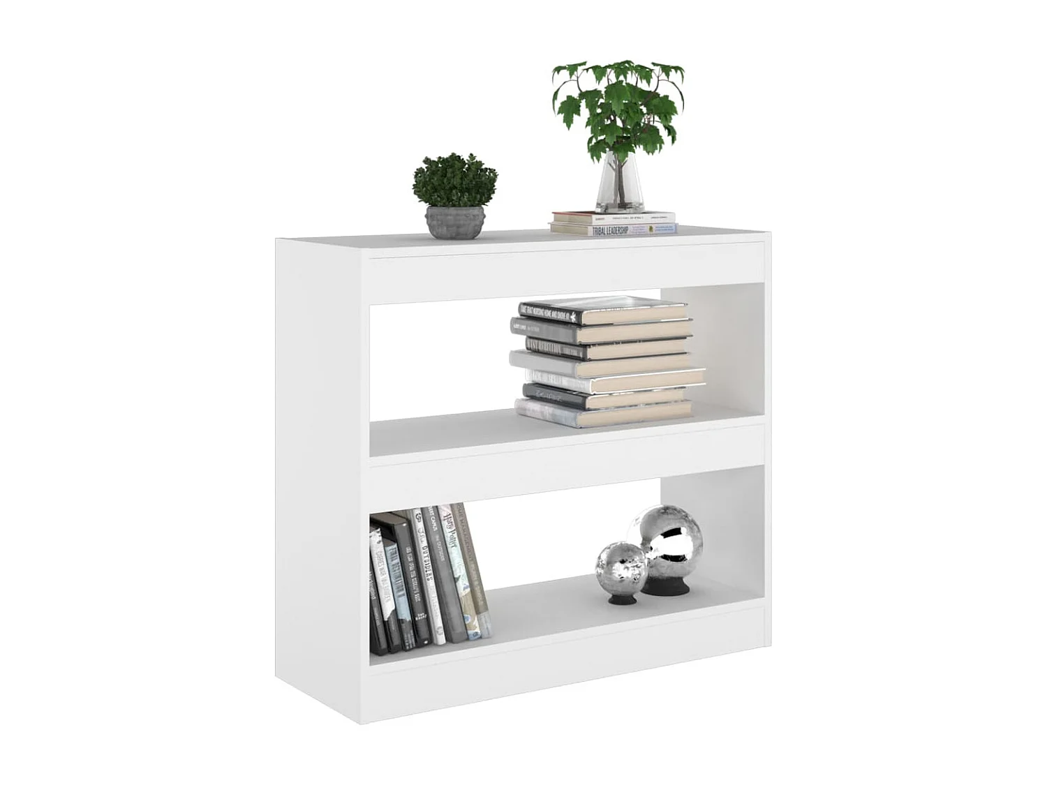 Sutter Creek  Bibliothèque/Séparateur de pièce Blanc 80x30x72 cm