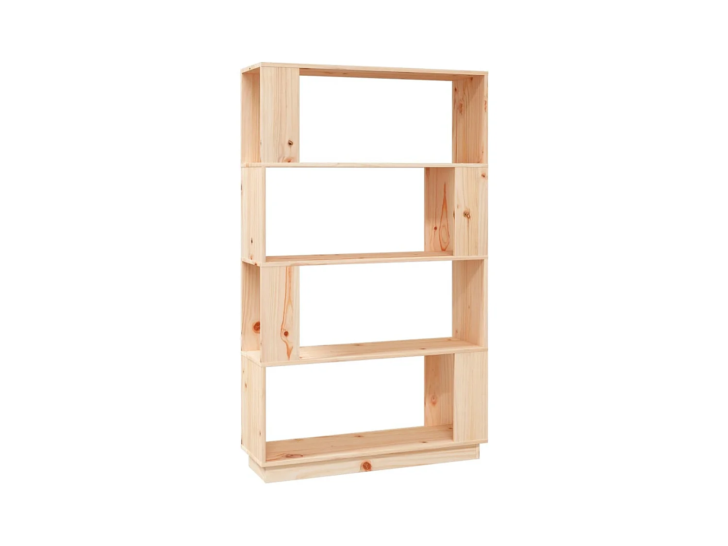 Dilber  Estantería/divisor de espacios madera maciza pino 80x25x132 cm