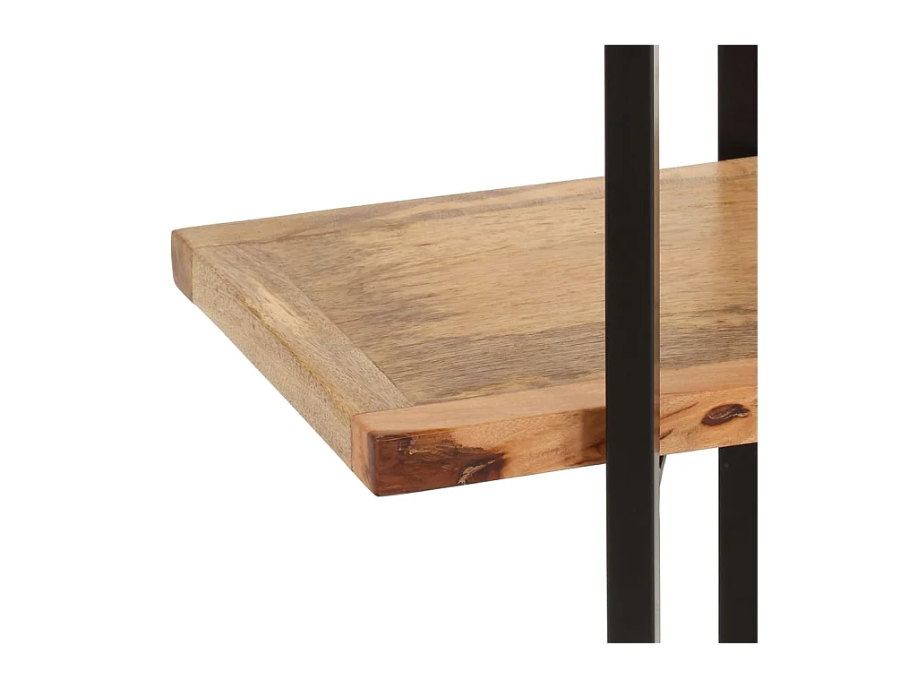 Umdir  Bibliothèque à 4 niveaux 160x35x160 cm Bois de manguier massif