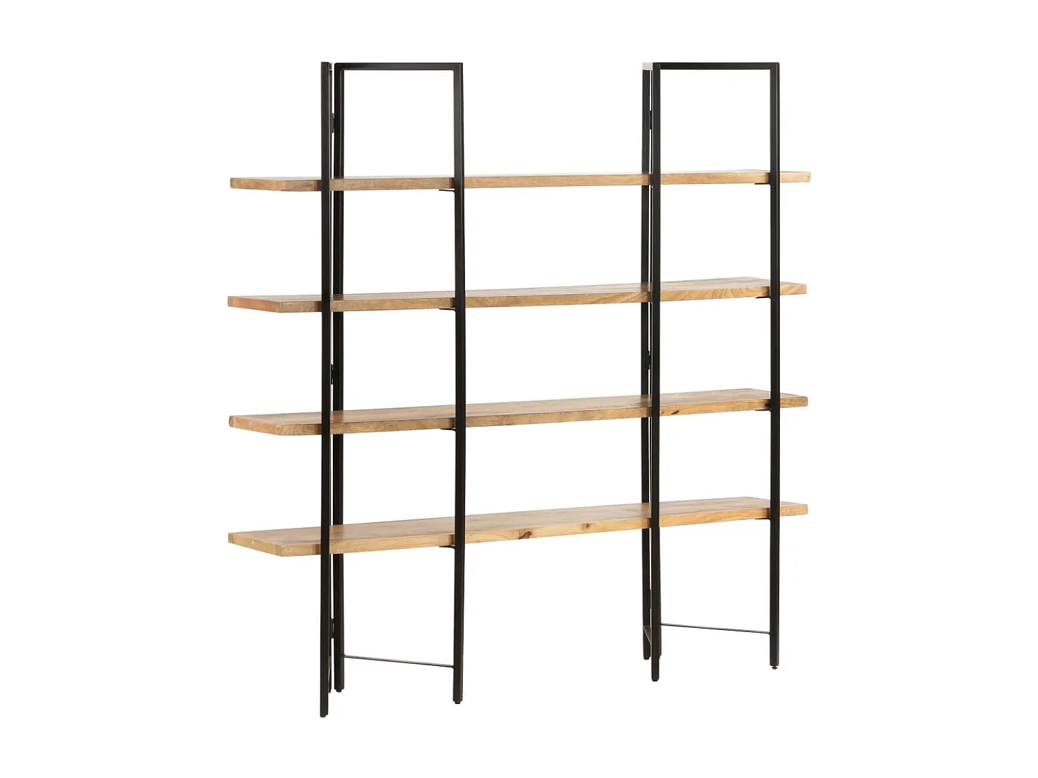 Umdir  Bibliothèque à 4 niveaux 160x35x160 cm Bois de manguier massif