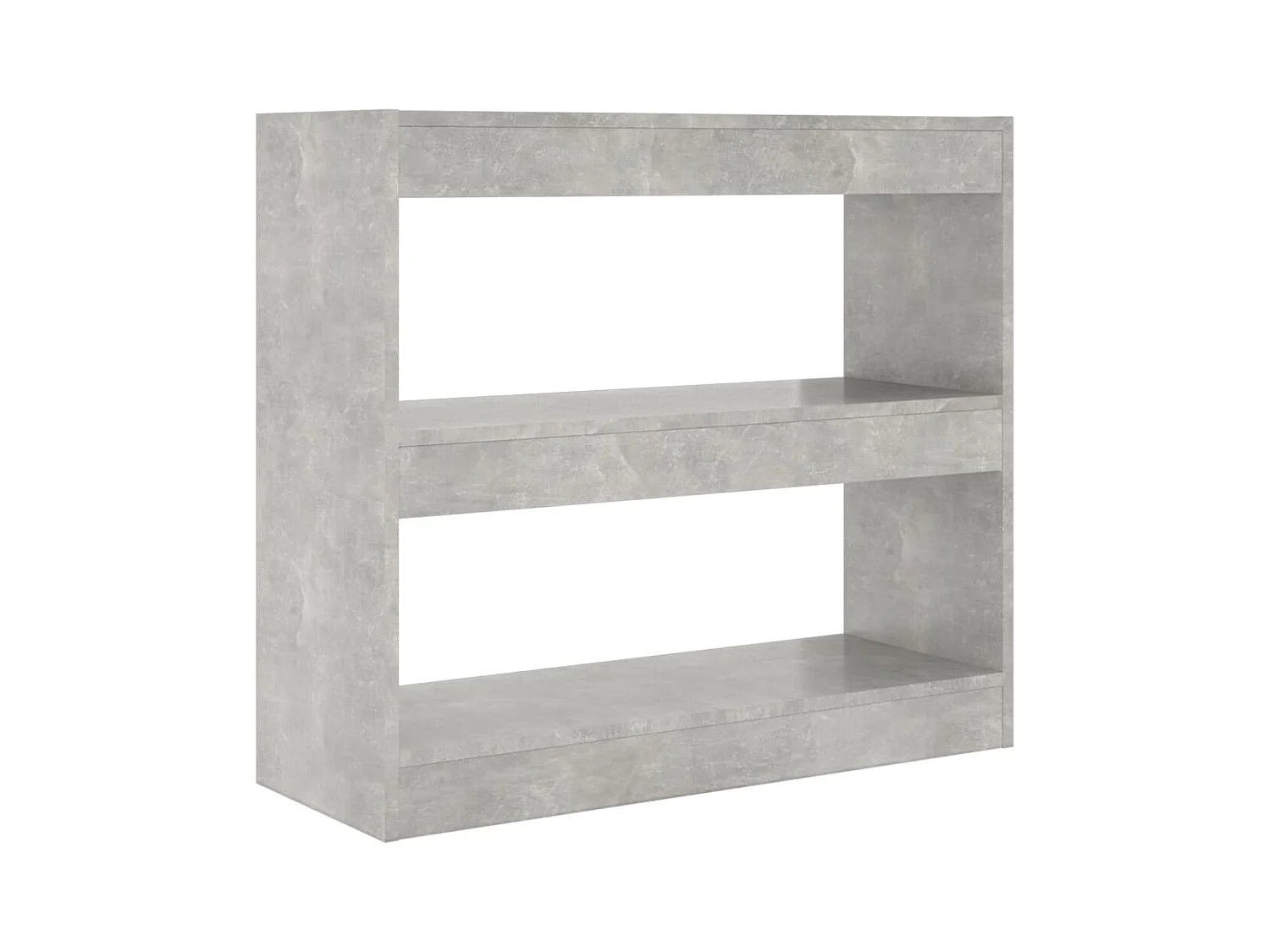 Sutter Creek  Bibliothèque/Séparateur de pièce Gris béton 80x30x72 cm