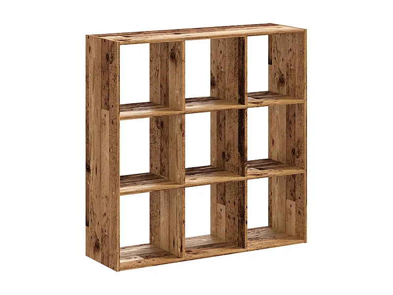 Digna  Bibliothèque vieux bois 102x32x102 cm bois d'ingénierie