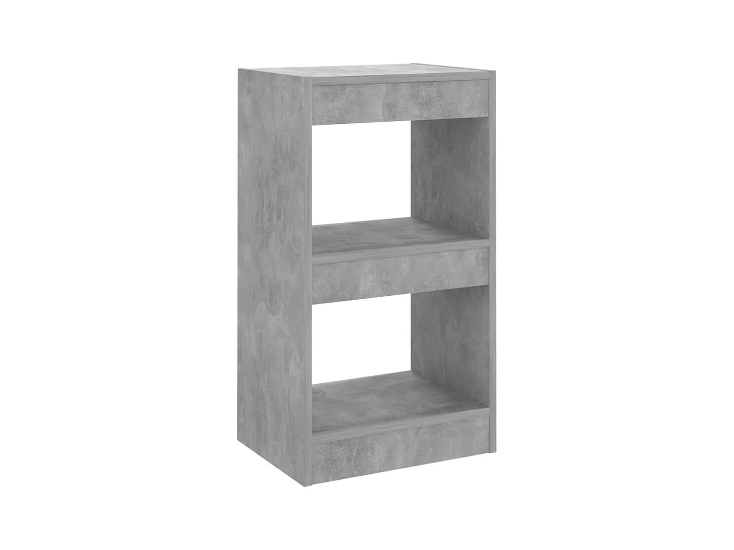 Hafida  Bibliothèque/Séparateur de pièce Gris béton 40x30x72 cm