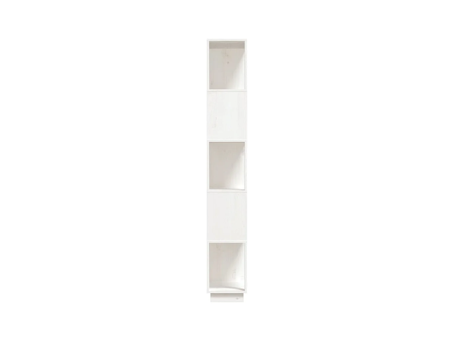 Stian  Bibliothèque/Séparateur de pièce Blanc 80x25x163,5cm Pin massif