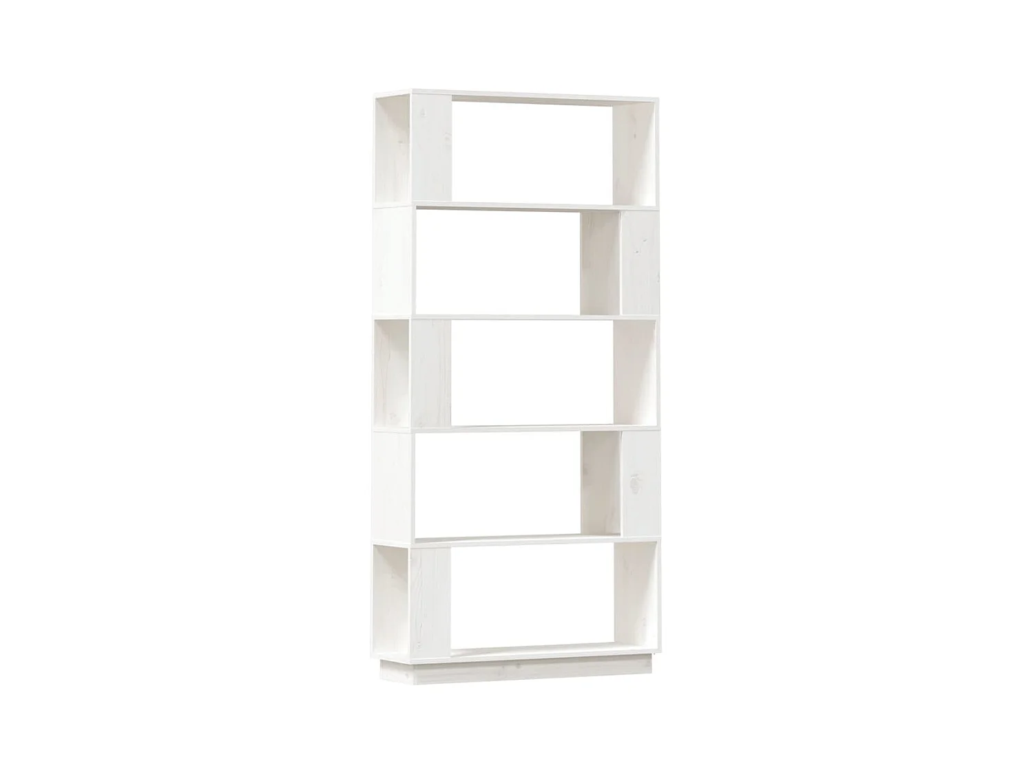 Stian  Bibliothèque/Séparateur de pièce Blanc 80x25x163,5cm Pin massif