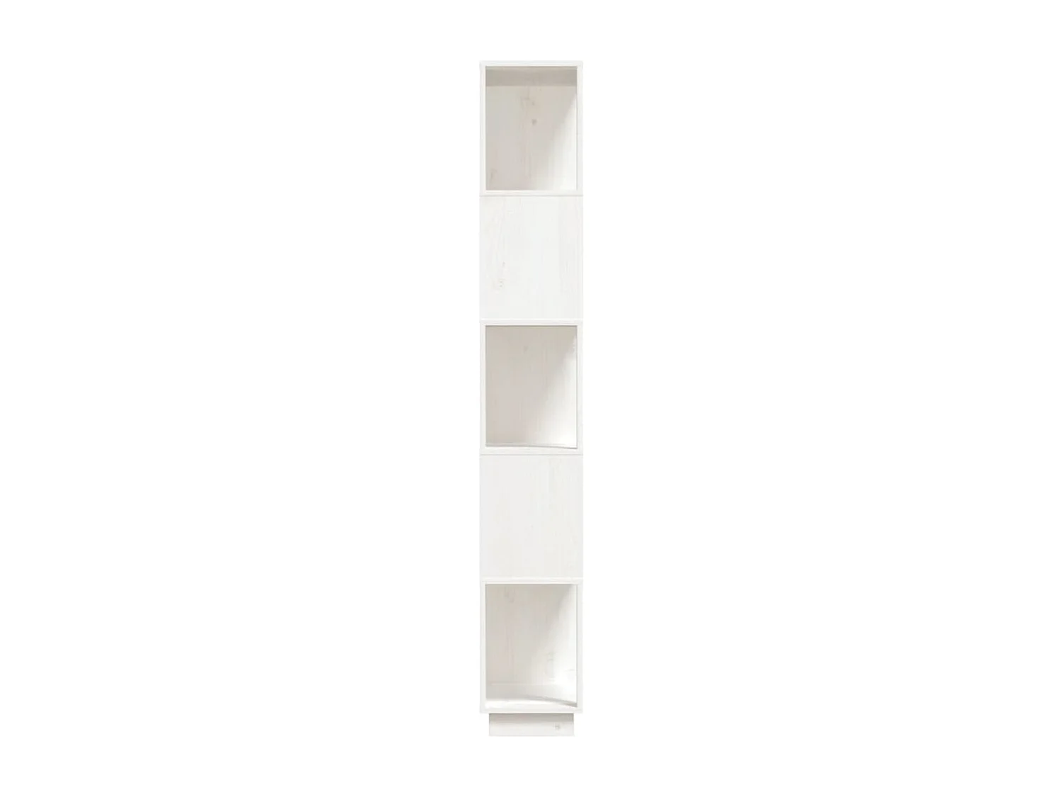 Stian  Bibliothèque/Séparateur de pièce Blanc 80x25x163,5cm Pin massif