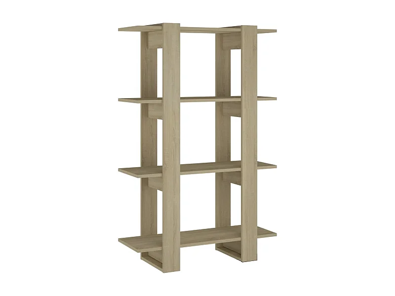 Soledad  Bibliothèque/Séparateur de pièce Chêne Sonoma 80x30x123,5 cm