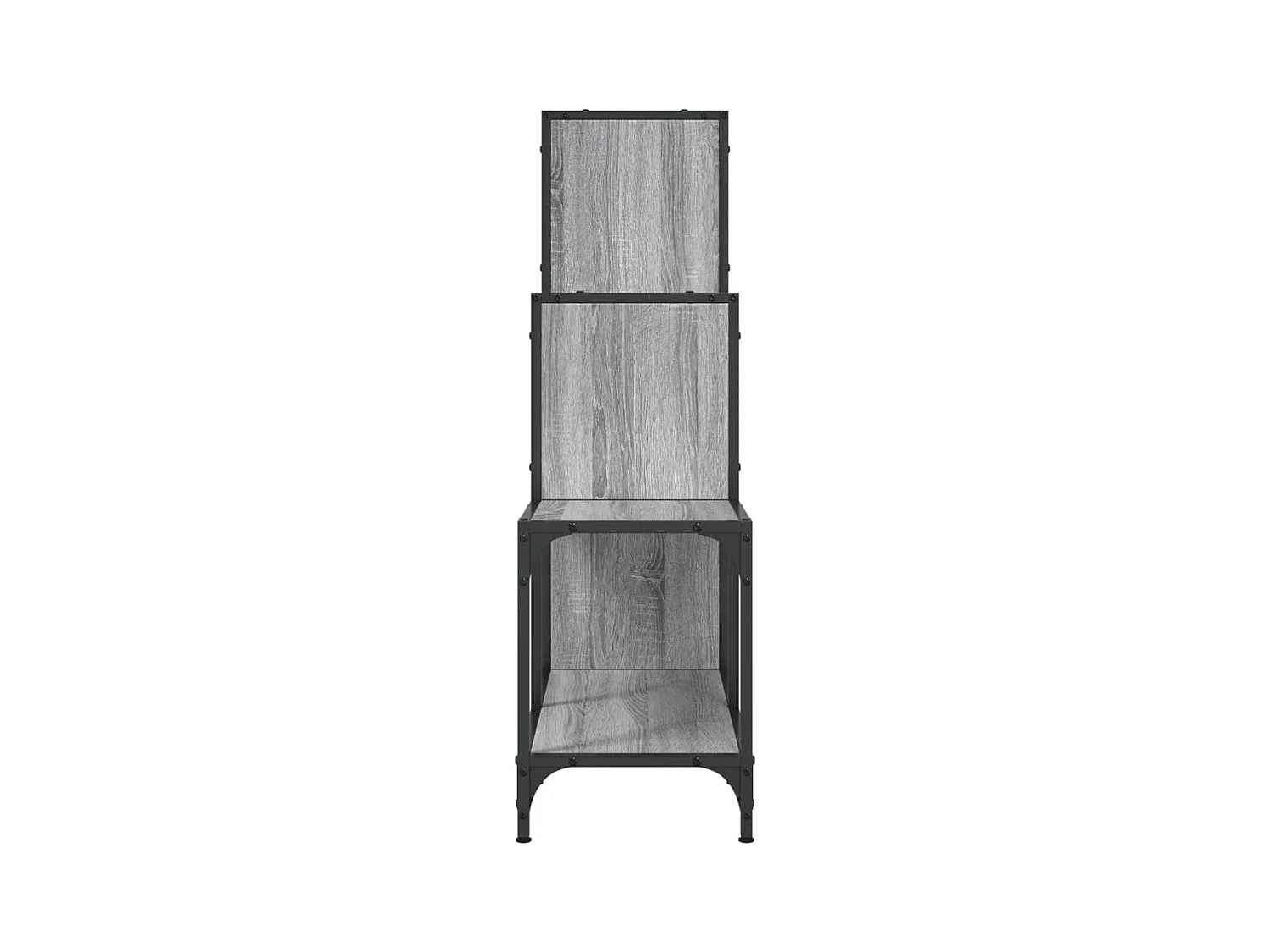 Rylanor  Boekenkast 92x30x102 cm bewerkt hout en metaal grijs sonoma