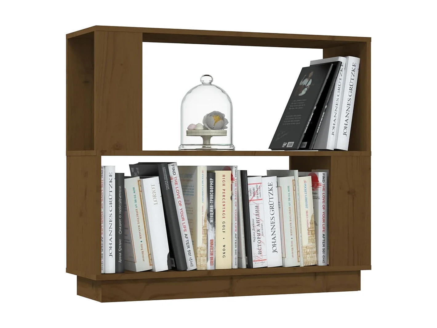 Jean-Paul-Jacques  Bibliothèque/Cloison Marron miel 80x25x70 cm Bois massif