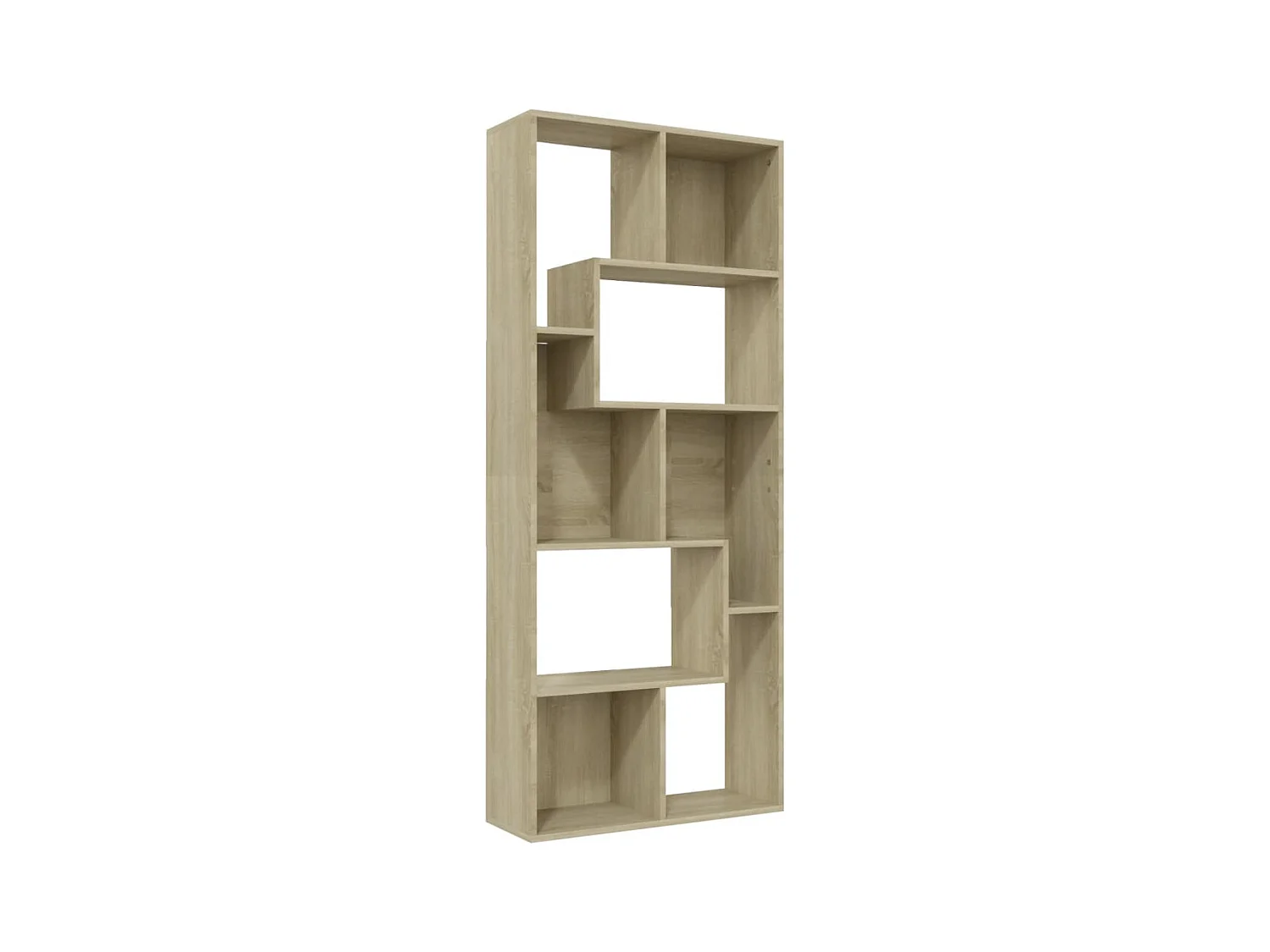 Burtonsville  Boekenkast 67x24x161 cm bewerkt hout sonoma eikenkleurig